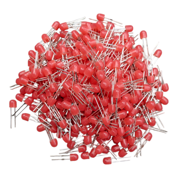 4.8 MM RED LED HIGH BRIGHTNESS PACK OF 1000 PCS