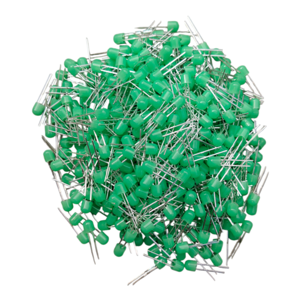 4.8 MM GREEN LED HIGH BRIGHTNESS PACK OF 1000 PCS