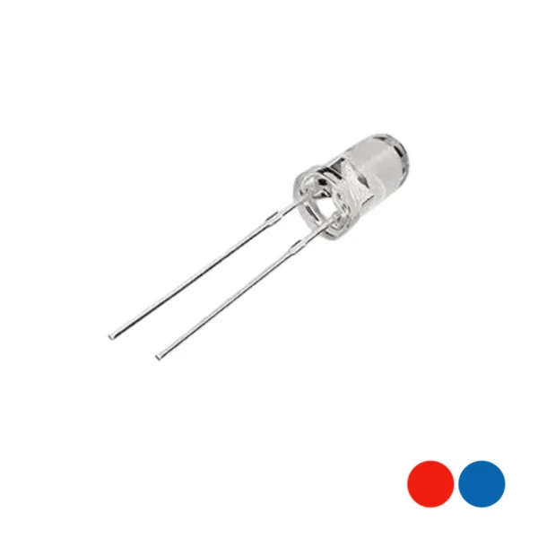 5mm Red-Blue Colour Auto Flashing LED 2 Pin Pack of 1000 Pcs